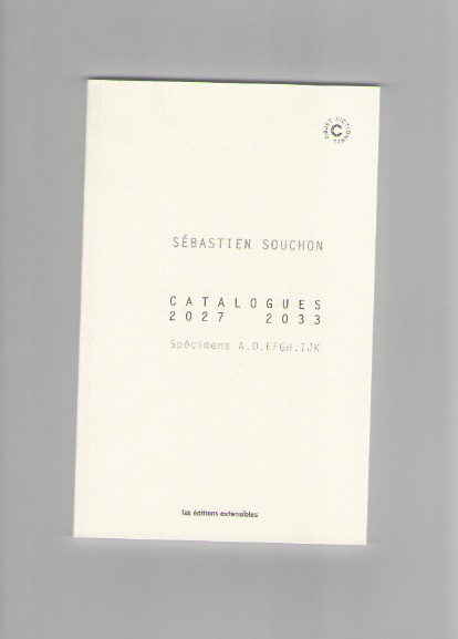 SOUCHON, Sébastien - Catalogues 2027-2033